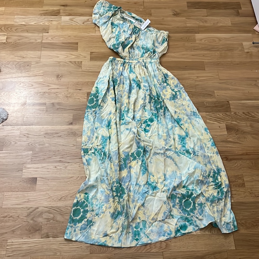 NWT the westside poppy cut out silk maxi dress - Picture 3 of 7